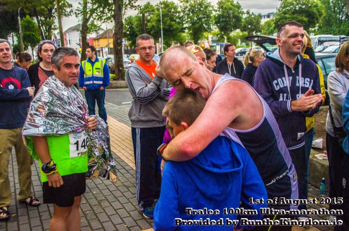 A hug for my boys at the finish
