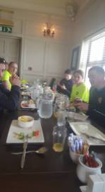Lunch with the triathletes